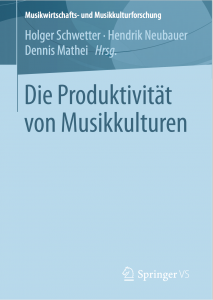 Buchcover Themenband "Die Produktivität von Musikkulturen"